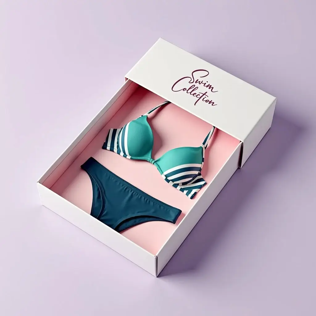 Exquisite luxury bikini boxes designed for elegant swimwear presentation.