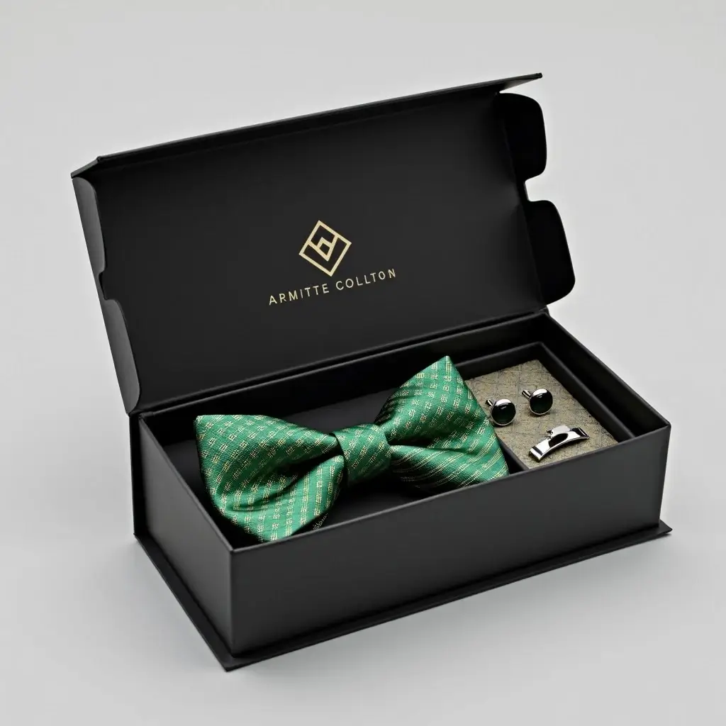 Elegant luxury cufflink boxes perfect for showcasing formal accessories.