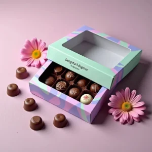 High-end luxury truffle boxes designed to showcase gourmet chocolates