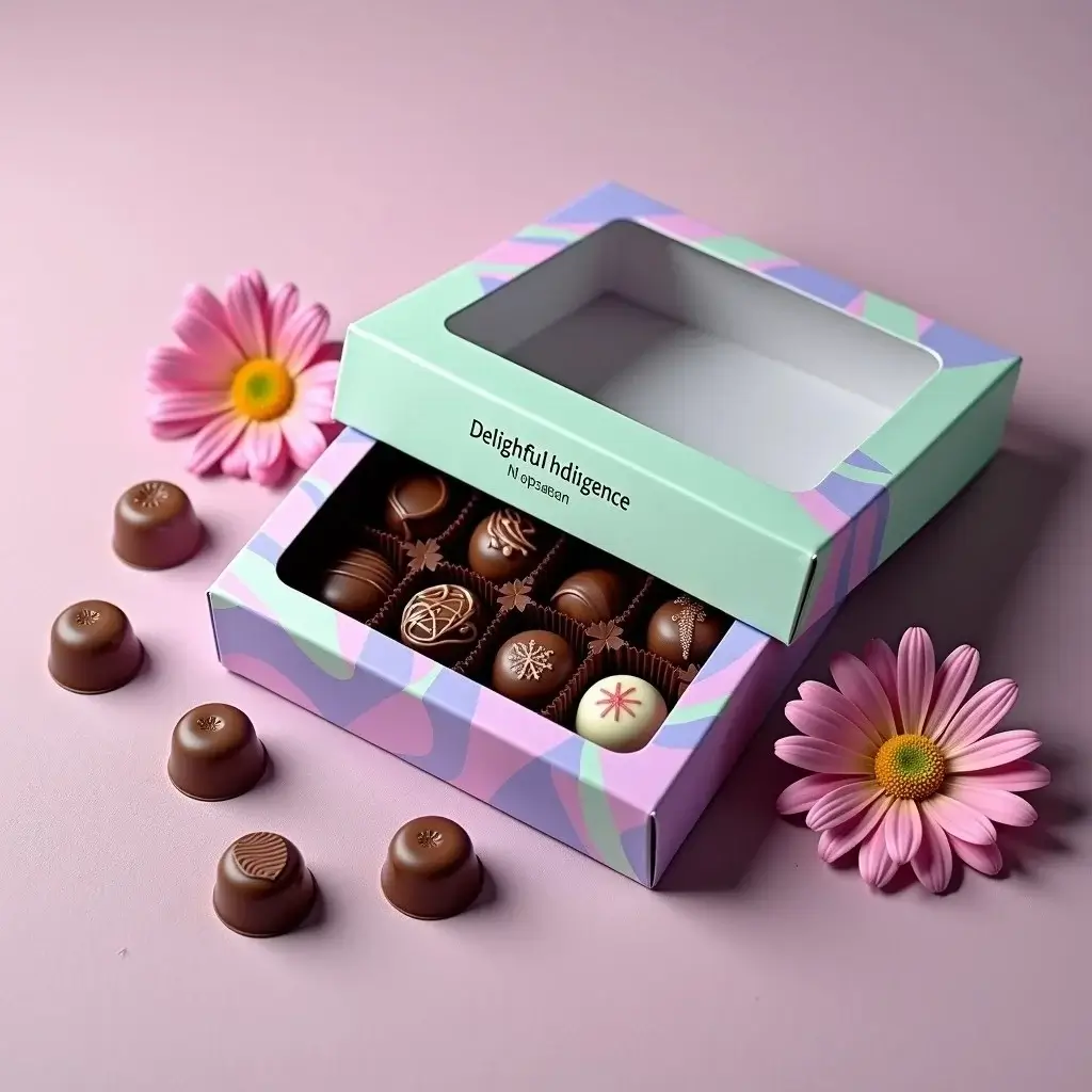 High-end luxury truffle boxes designed to showcase gourmet chocolates