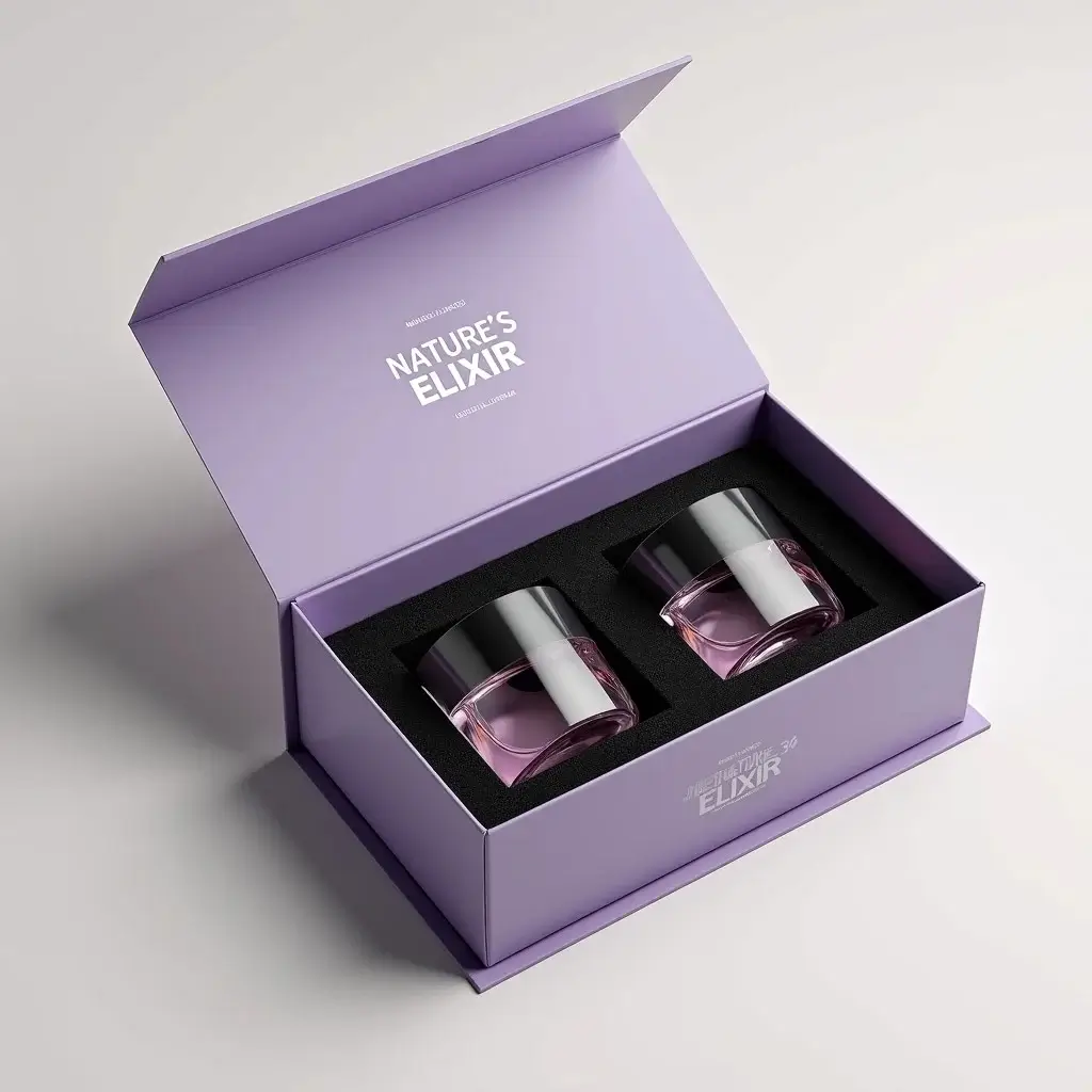 Luxurious magnetic rigid boxes with secure closure for high-end packaging.