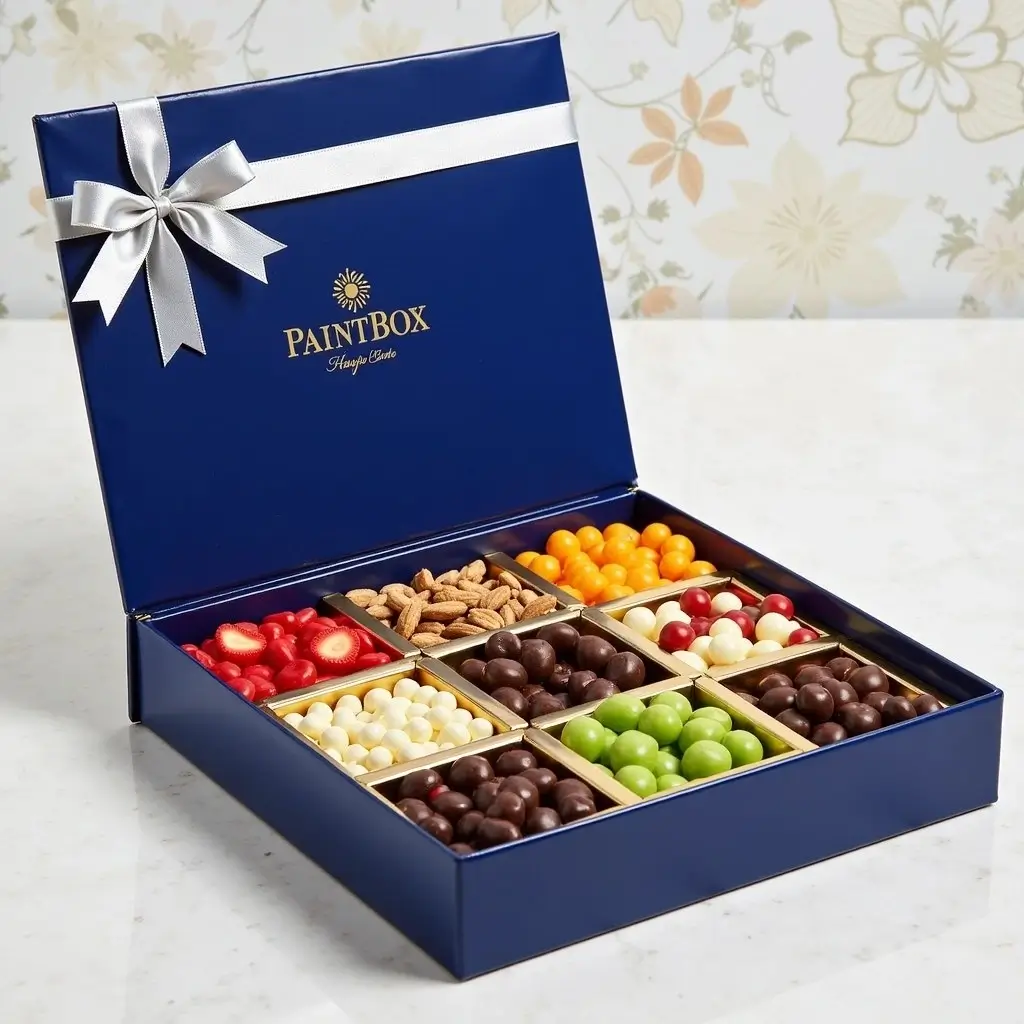 Stylish rigid candy boxes ideal for gifting and displaying sweet treats.