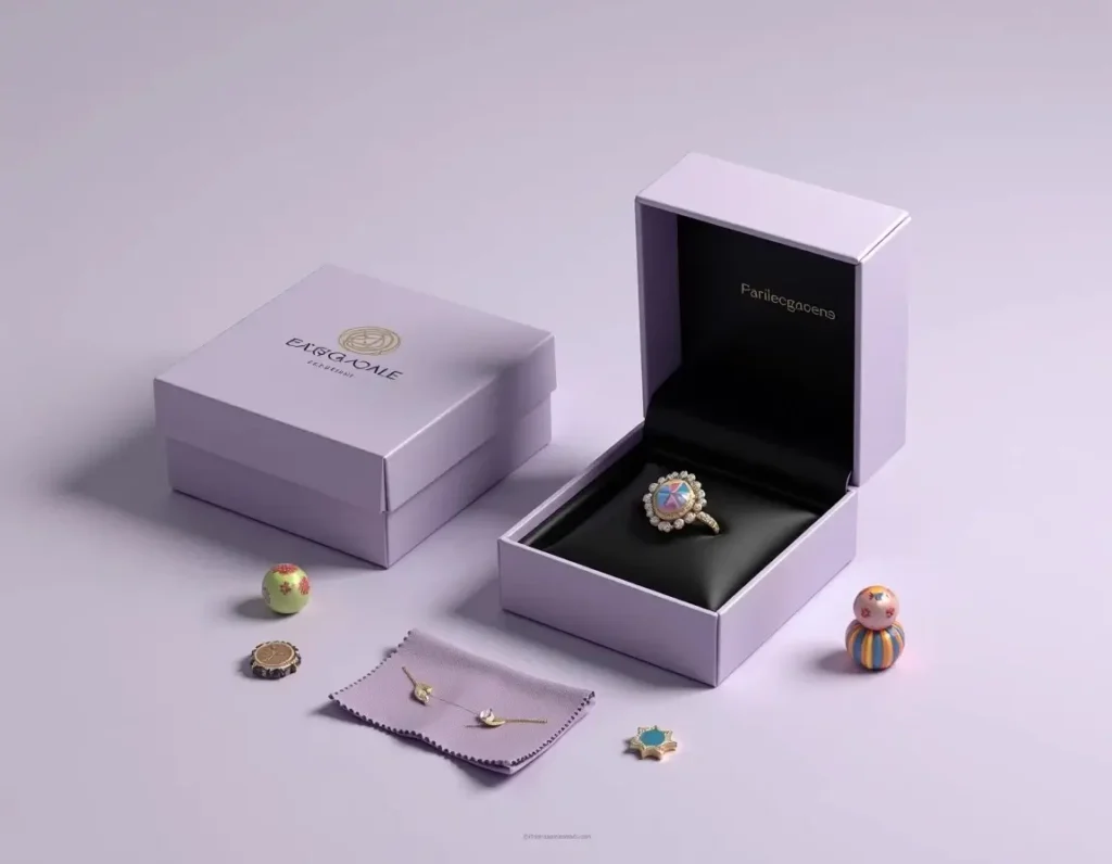 Wholesale rigid jewelry boxes featuring high-end design and free shipping.